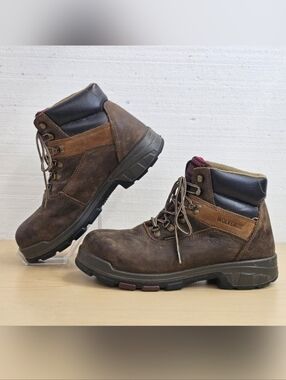 Wolverine Men's Cabor Brown Leather 6" Waterproof Work Boots, Sz 12